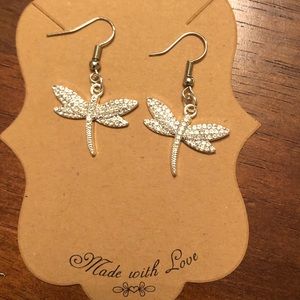 Handmade dragonfly earrings